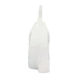 Kephart Black/White Ceramic Elephant Trunk Up
