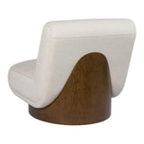 Hartland Tan Armless Swivel Chair
