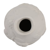 Daulton Ivory Embossed Italia Paper Mache Vase