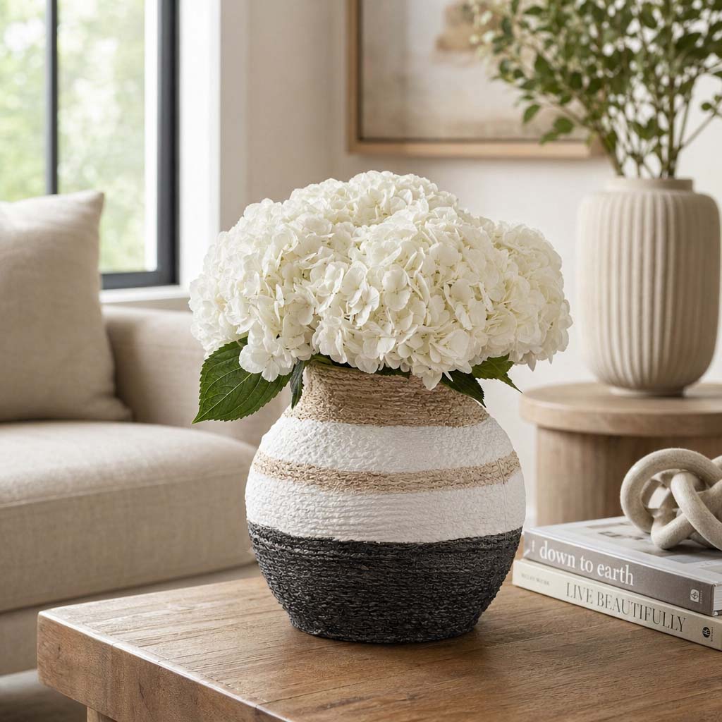 Alicemill Multicolor Striped Woven Textured Vase