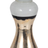 Lafayette White Small Glass Candle Holder