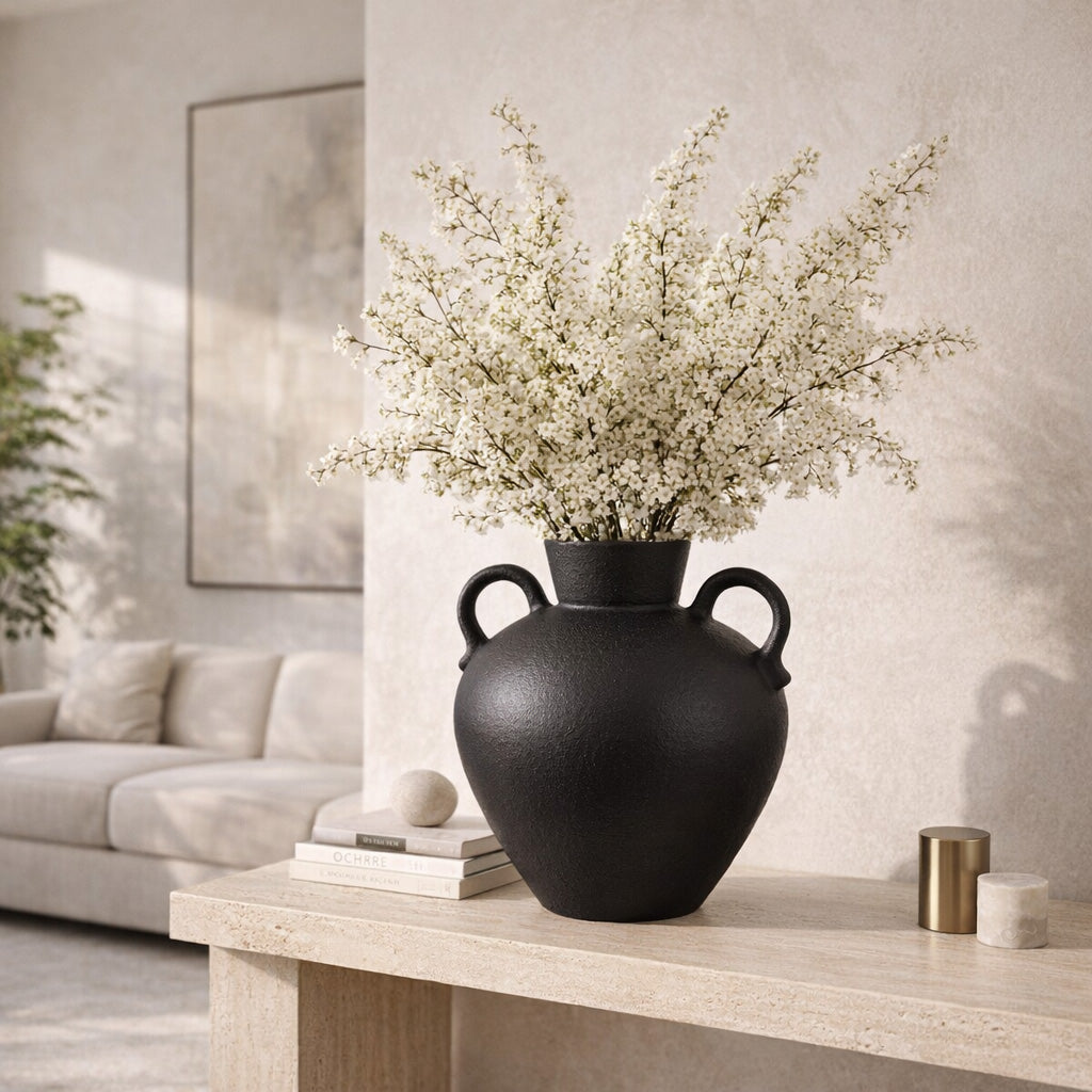 Burtonholm Black Vase - 18763-02EC