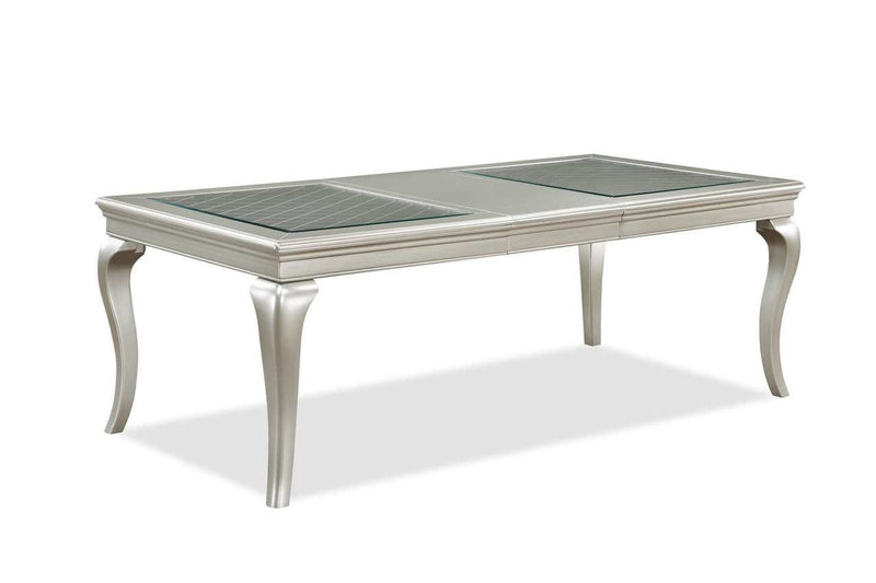 Caldwell Champagne Dining Room Table w/ 18" Leaf