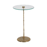 Newburg Gold Metal and Glass Starfish Side Table