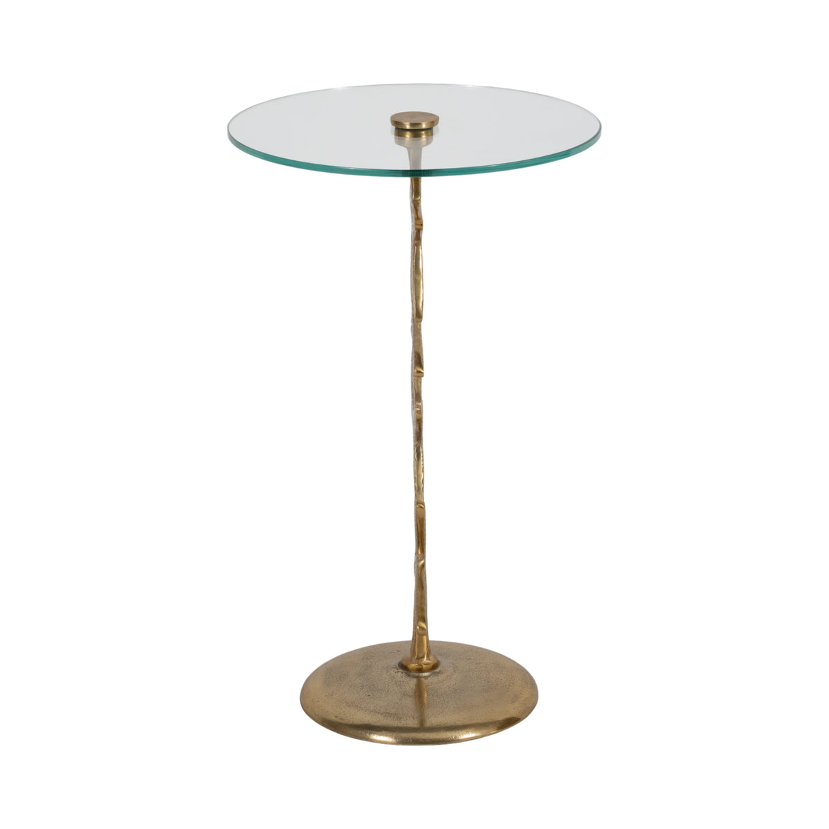 Newburg Gold Metal and Glass Starfish Side Table