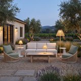 Lumika Beige Solar Floor Lamp