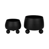 Albafield Black Planters (Set of 2)
