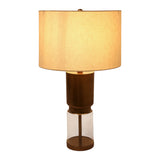 Caltonholm Brown/Clear/Ivory Lamp