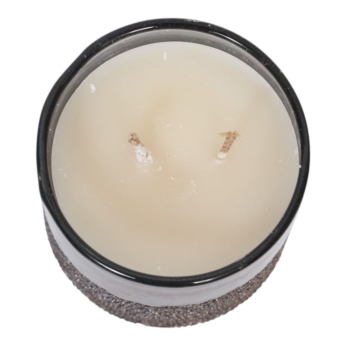 Kellogg Smoke/Clear Warm Vanilla Bubble Glass Candle