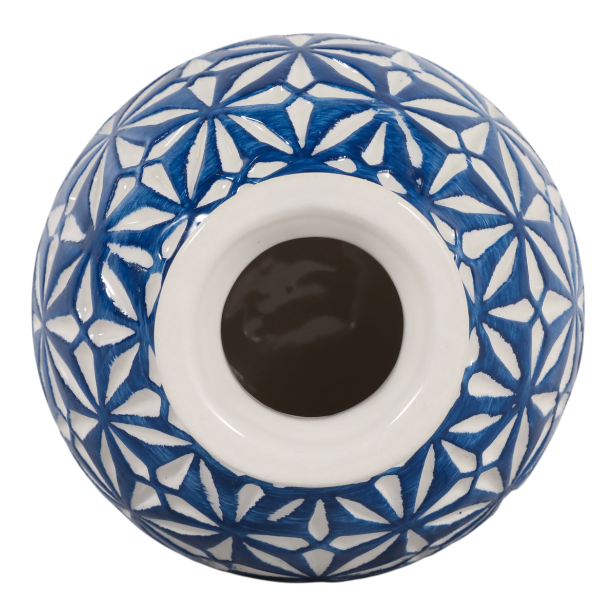 Wheeler Blue Small Ceramic Daisy Vase