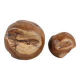 Worswick Natural Teak Root Orbs (Set of 2)