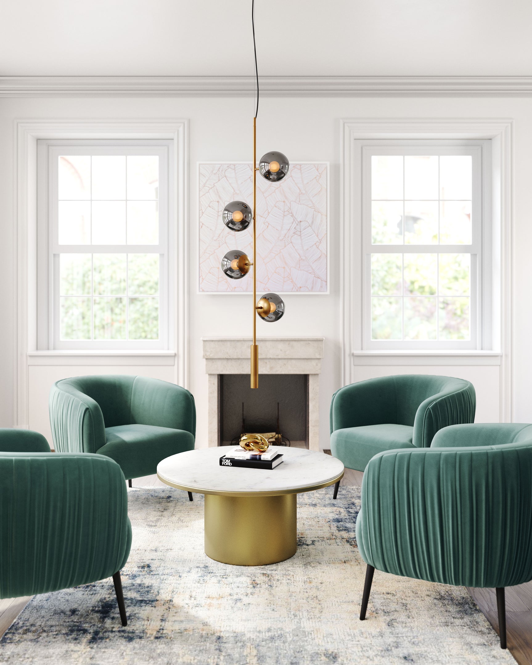 Zatara Brass Ceiling Lamp