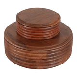 Riego Brown/Tan Wooden Boxes (Set of 2)