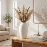 Laylaford White Ceramic Textured Jug with Handles