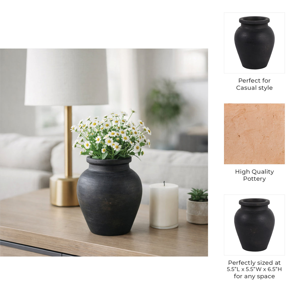 Hawleyworth Black Bud Vase