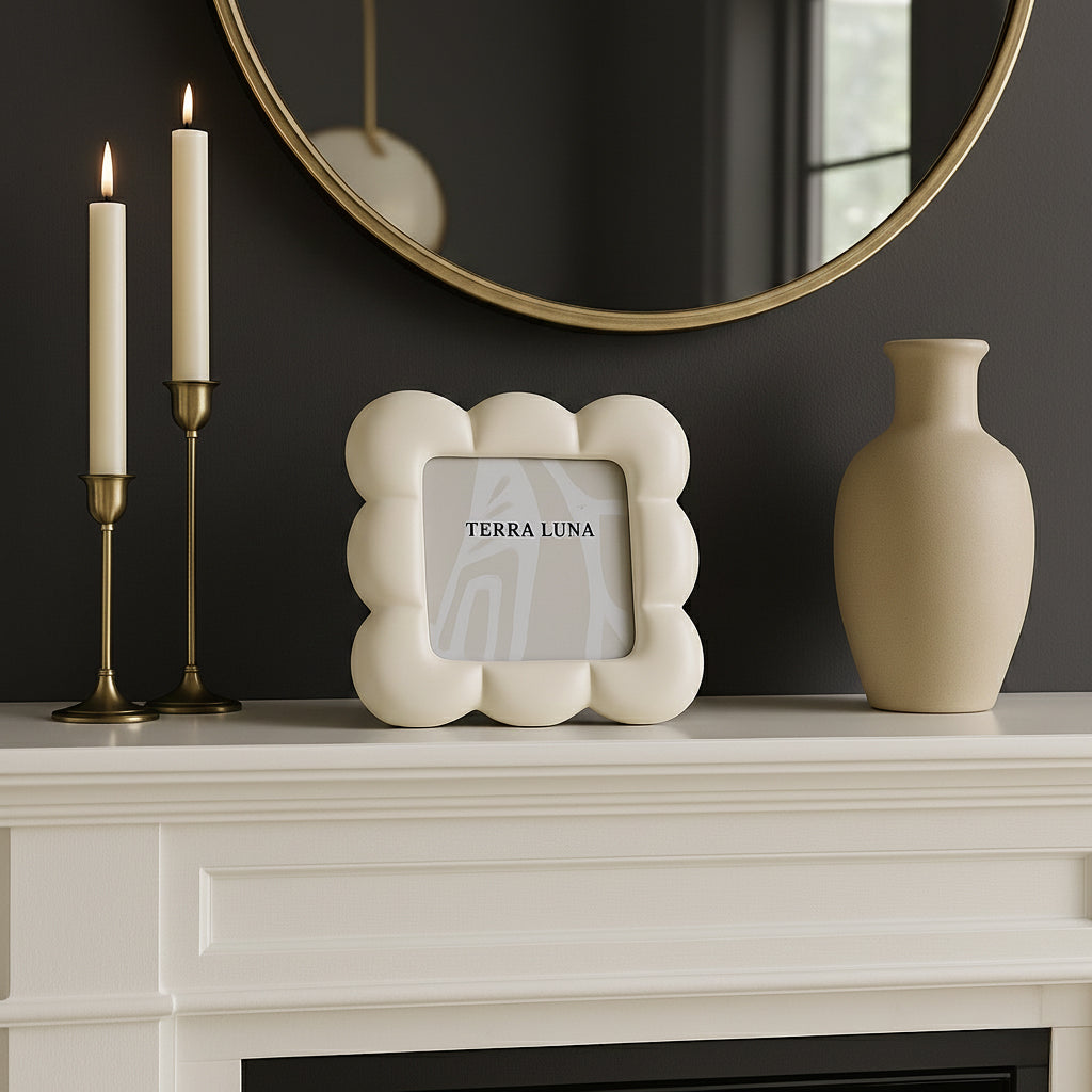 Randall Ivory Puffy Squiggle Photo Frame
