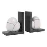 Pagewell White/Black Bookends (Set of 2)