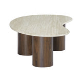 Cloris Walnut/Soft Beige Coffee Table