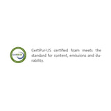 Altair White 10" Split Eastern King Gel-Infused Memory Foam Mattress