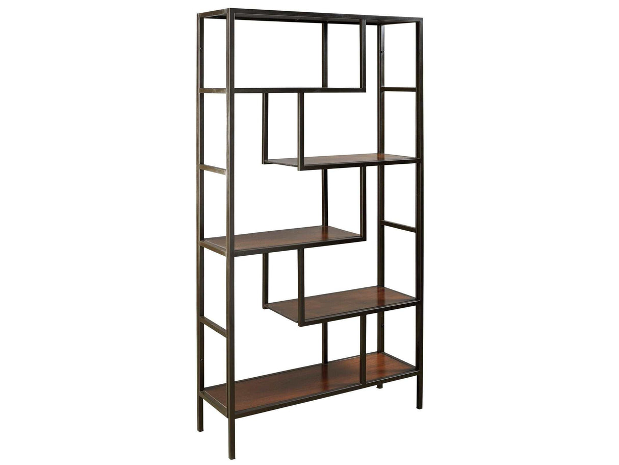 Frankwell Brown/Black Bookcase - Ornate Home