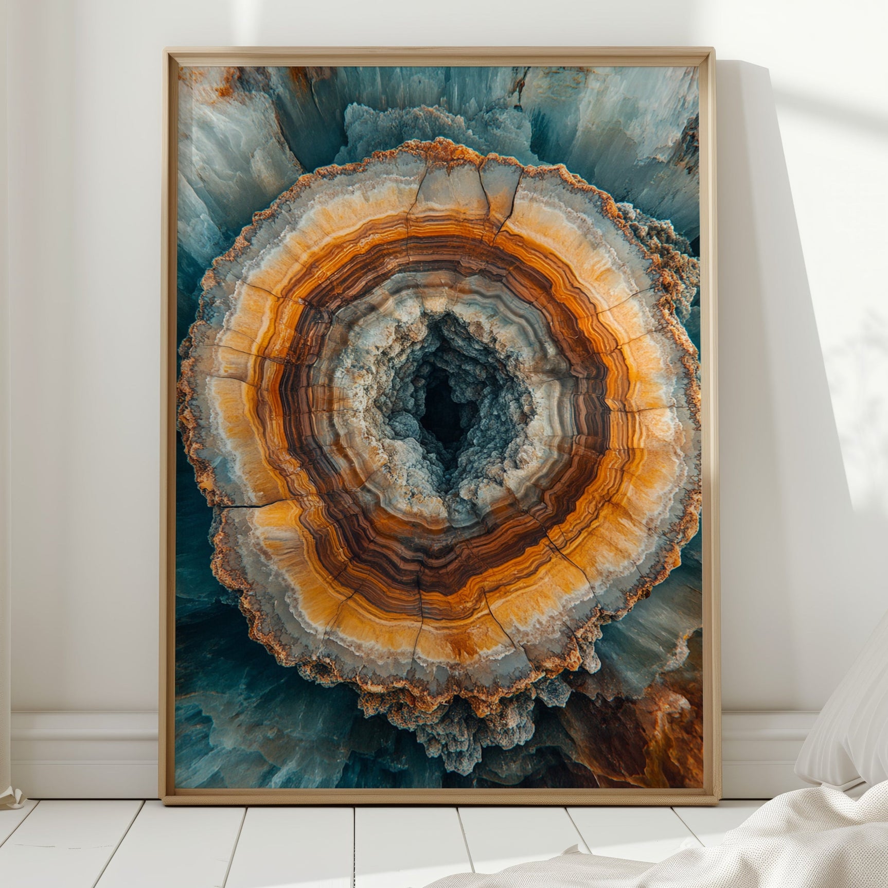 Ethereal Geode - Earthy Abstract Art