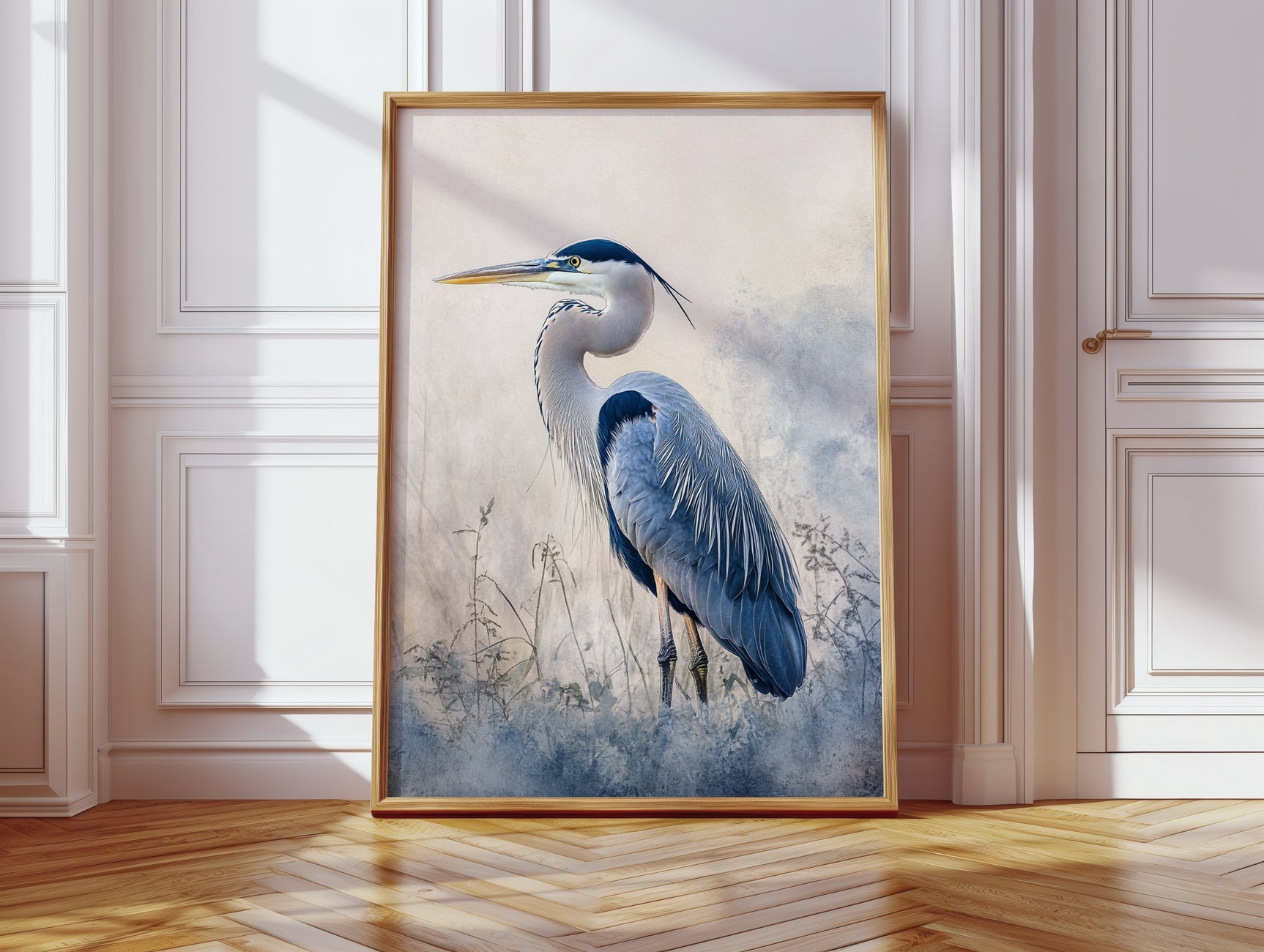 Azure Elegance in Mist