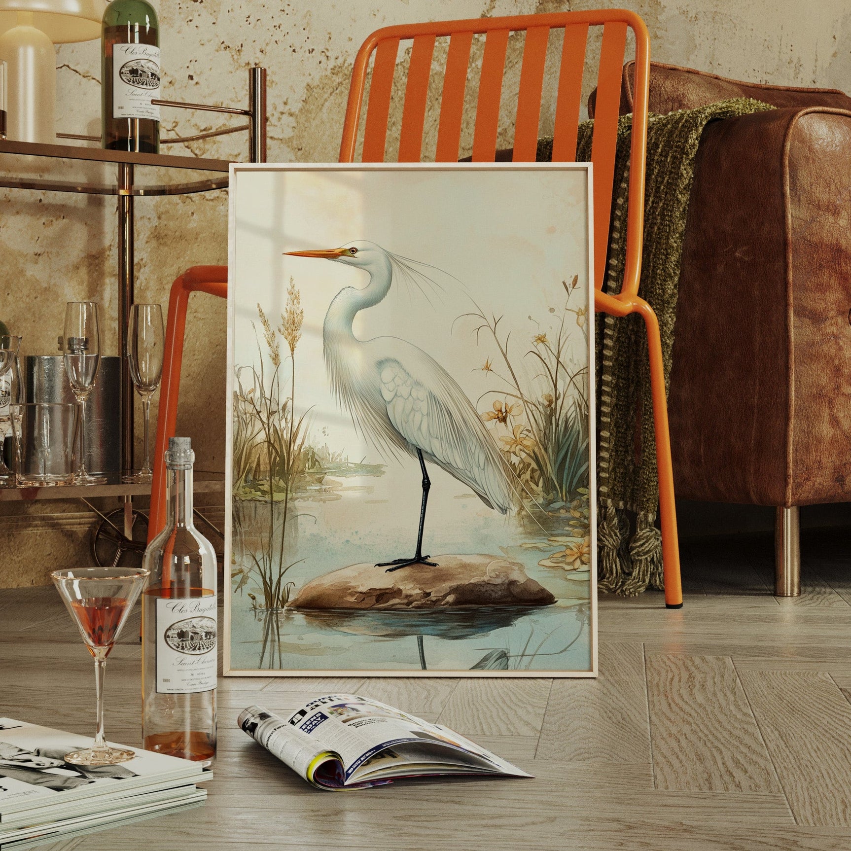 Tranquil Heron Reverie
