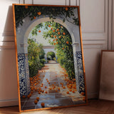 Sunlit Citrus Pathway