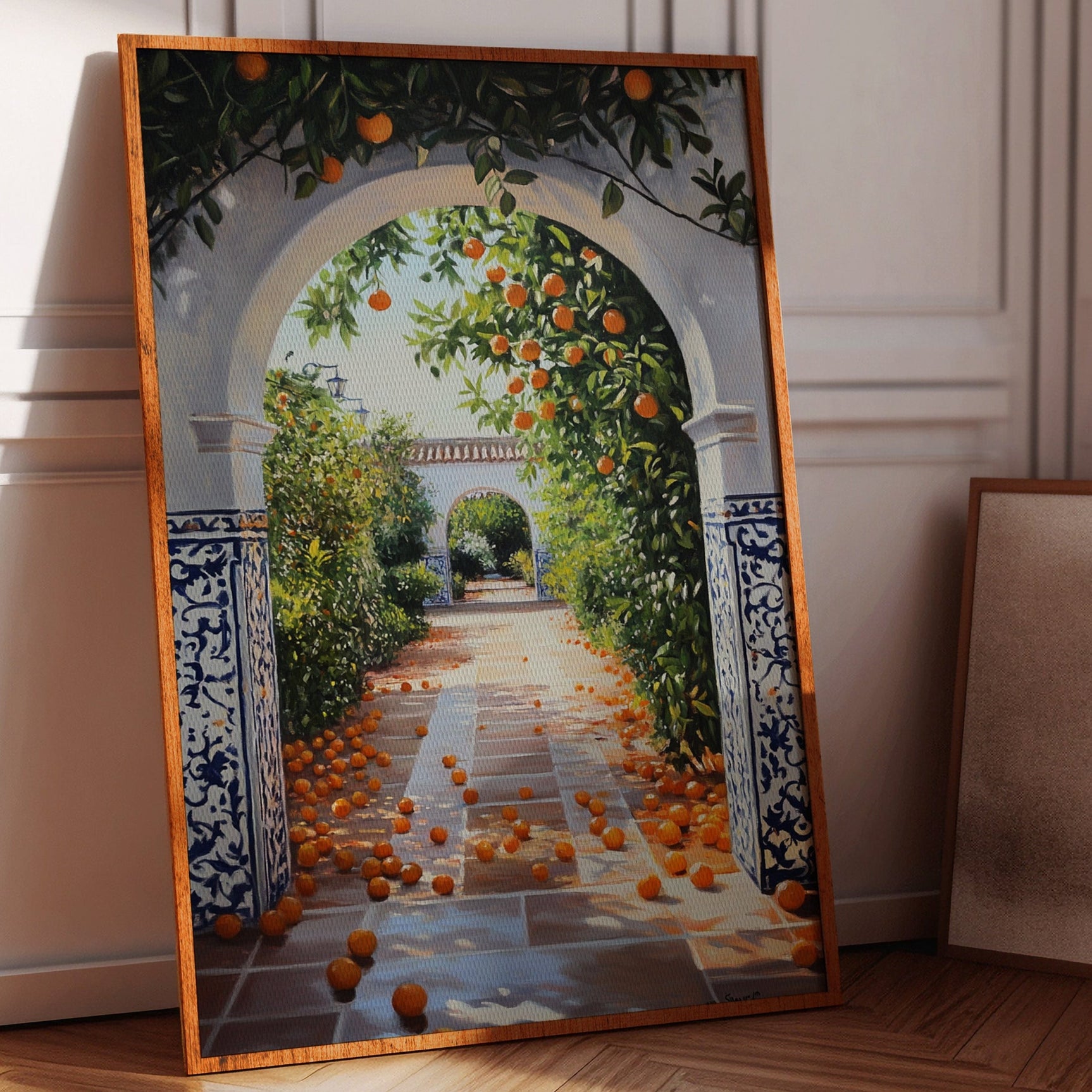Sunlit Citrus Pathway