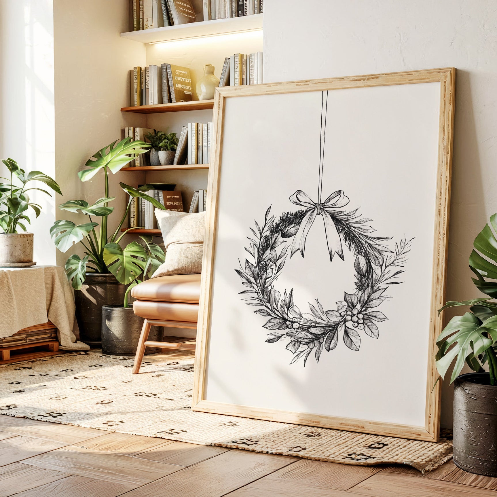 Simple Hand-Drawn Wreath
