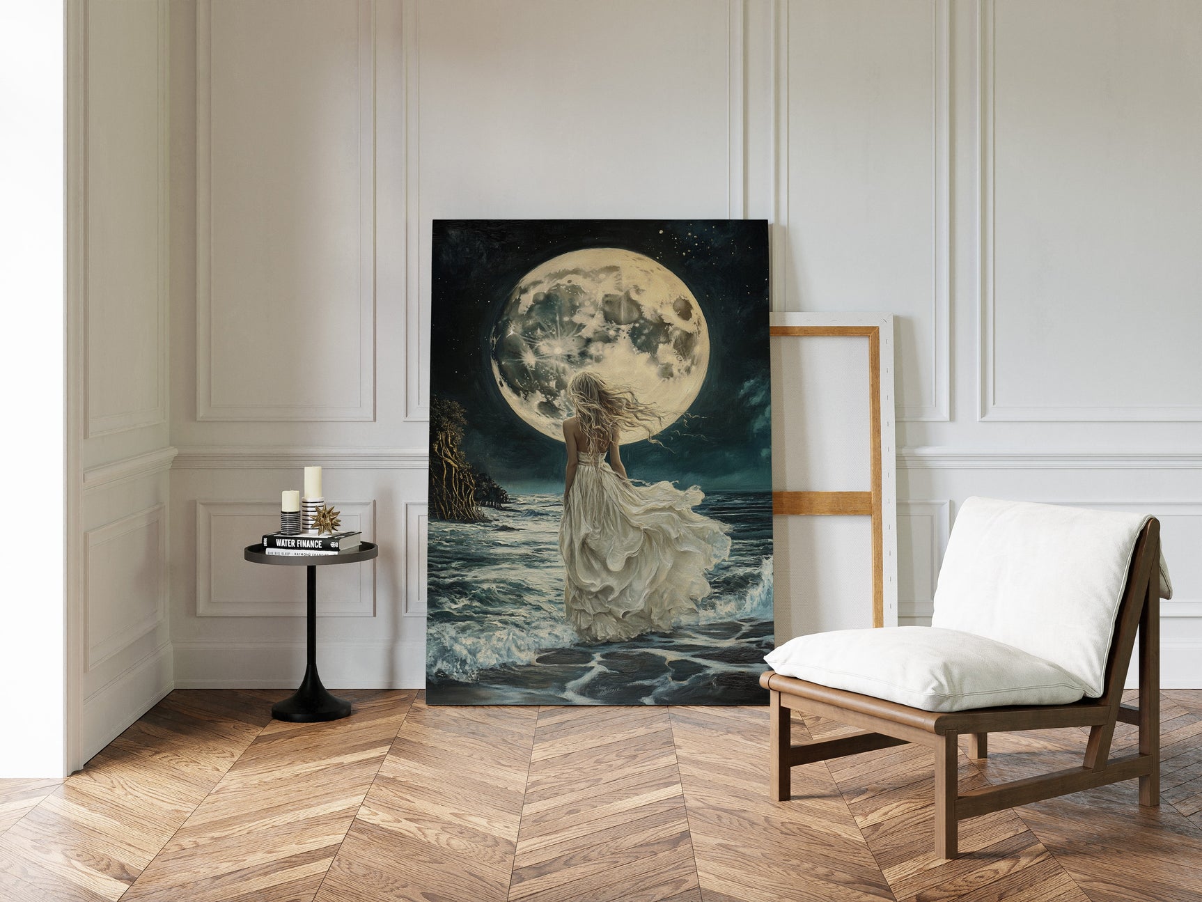 Lunar Reverie by the Sea