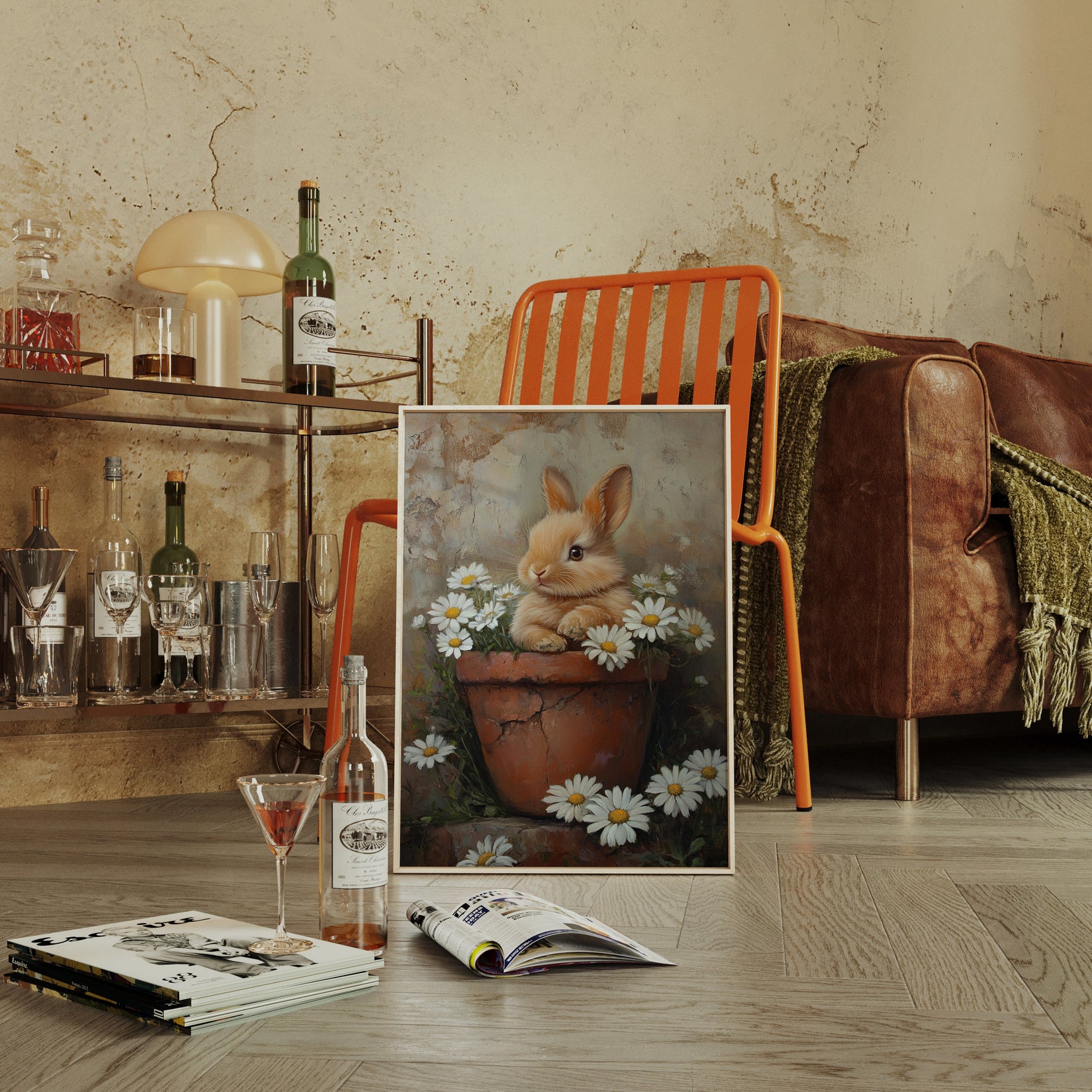 Rustic Bunny Blossom Reverie