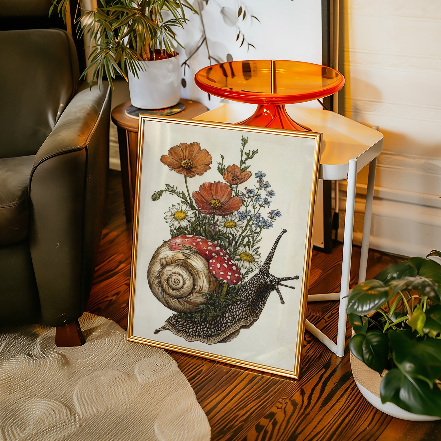 Whimsical Snail Reverie