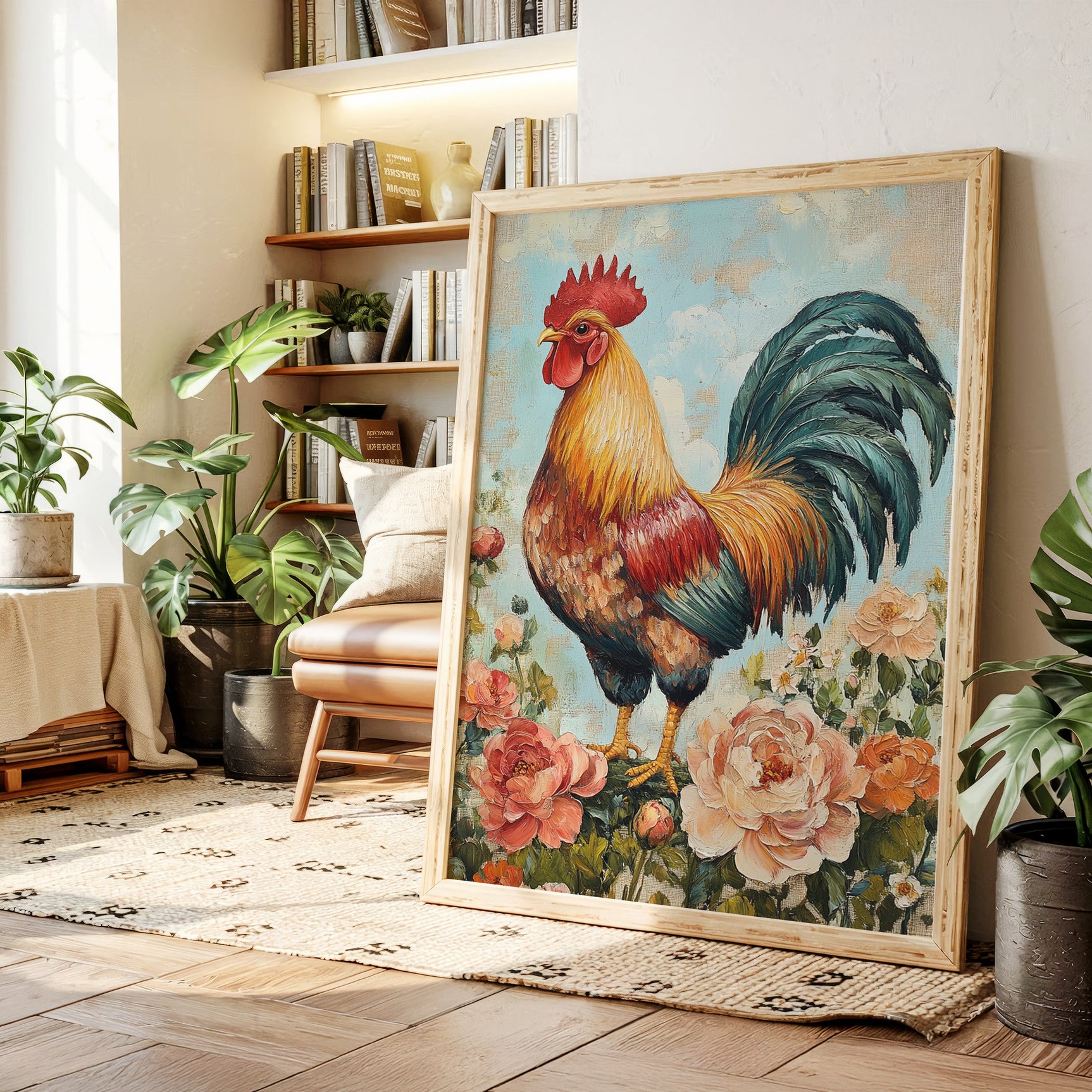 Sunlit Rooster