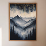 Starlit Peaks in Twilight