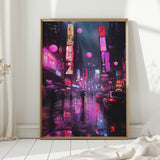 Neon Dreams in Rain