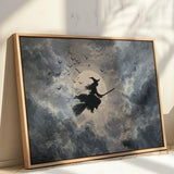 Midnight Flight Under Moonlit Skies