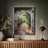 Sunlit Citrus Pathway