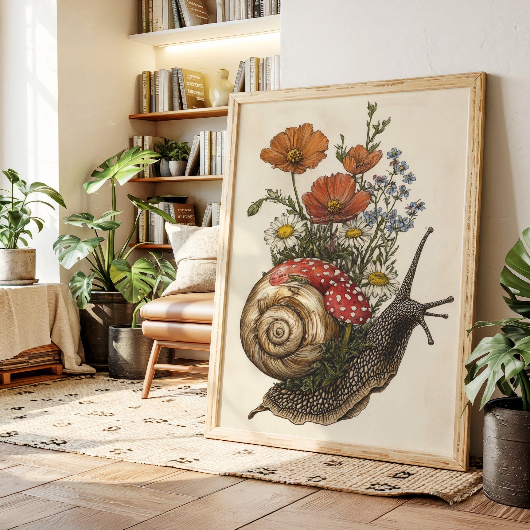 Whimsical Snail Reverie