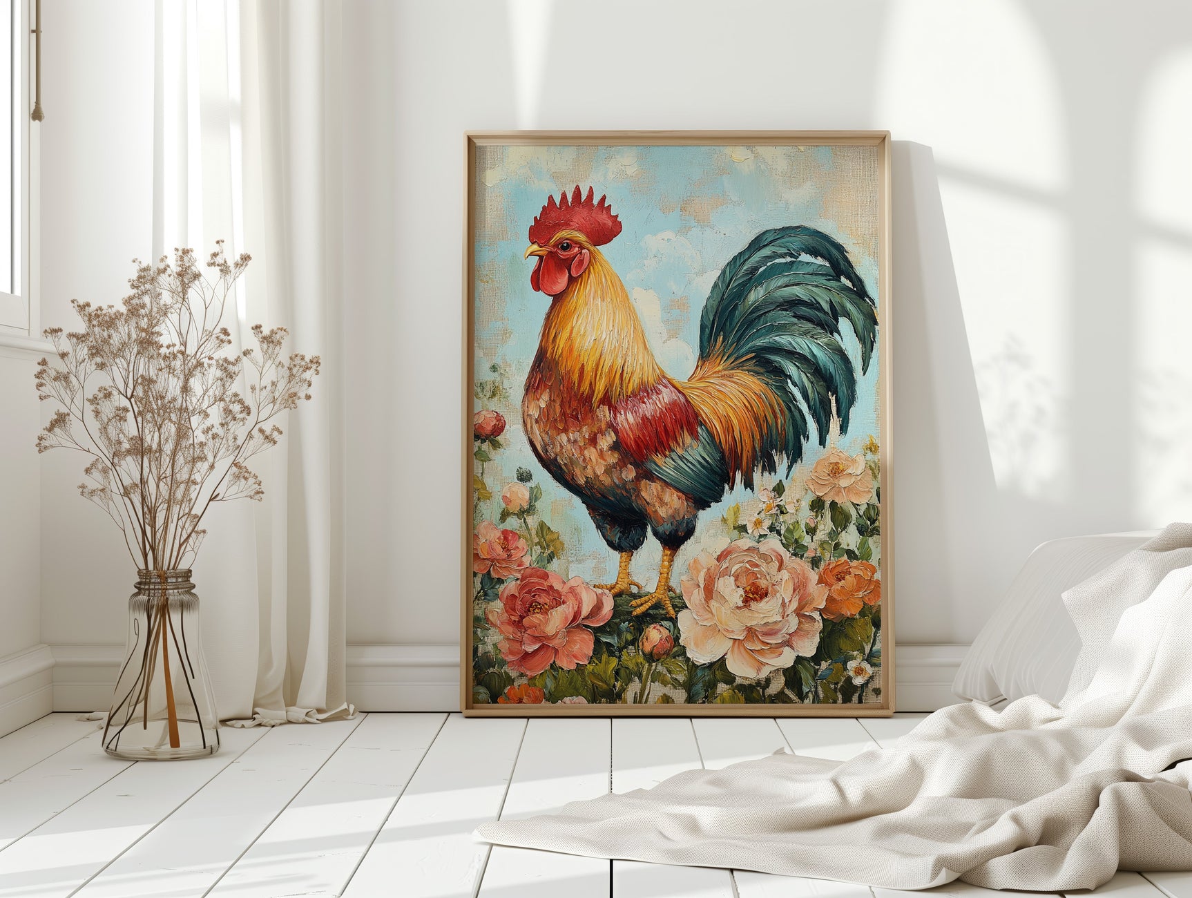 Sunlit Rooster