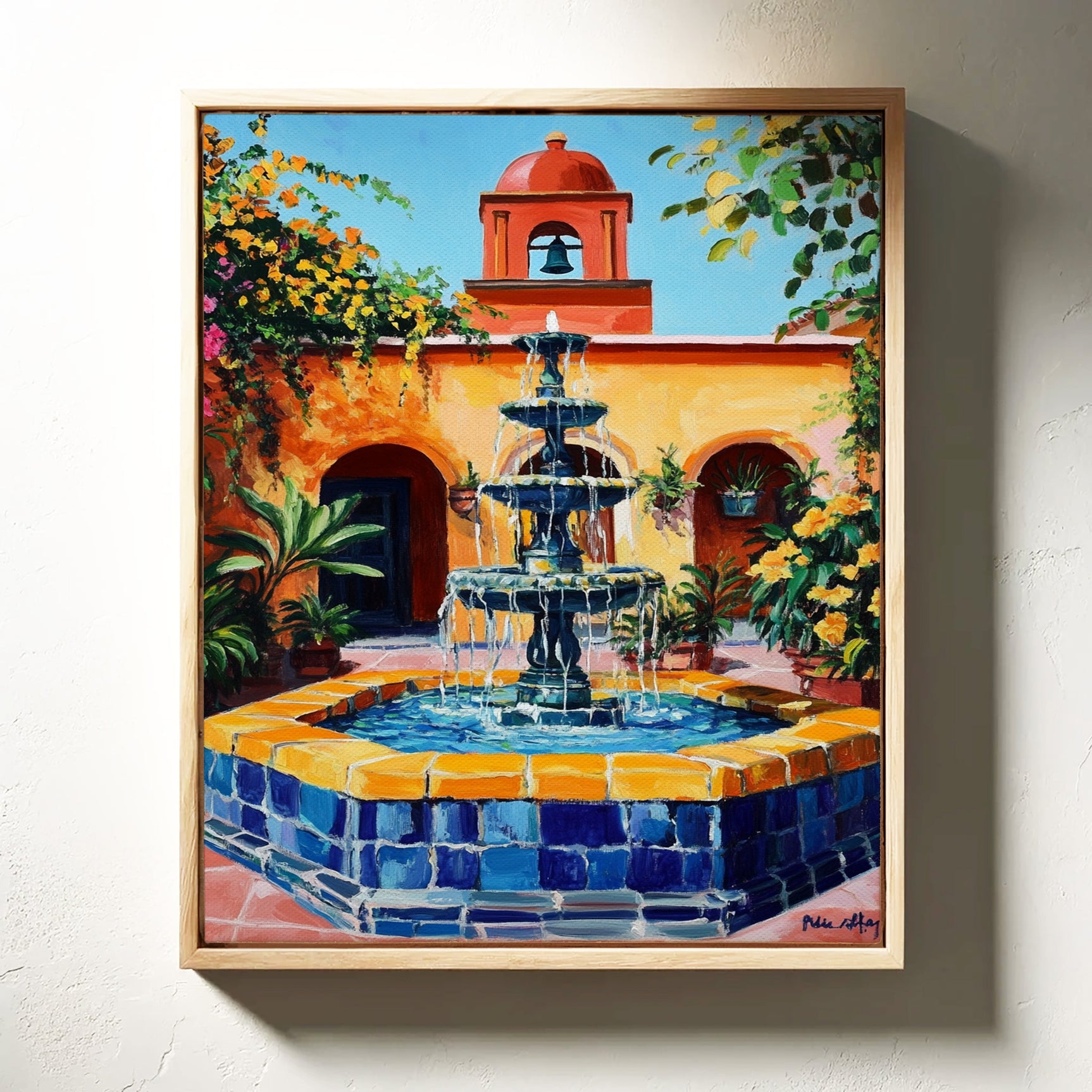 Sunlit Courtyard Reverie