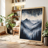 Starlit Peaks in Twilight