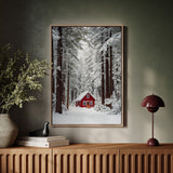 Sanctuary Beneath Snow-Covered Pines
