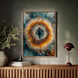 Ethereal Geode - Earthy Abstract Art