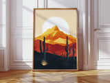 Desert Sunrise - Bold Landscape Art