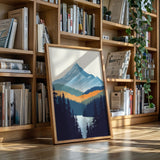 Serene Peaks - Modern Mountain Landscape Print