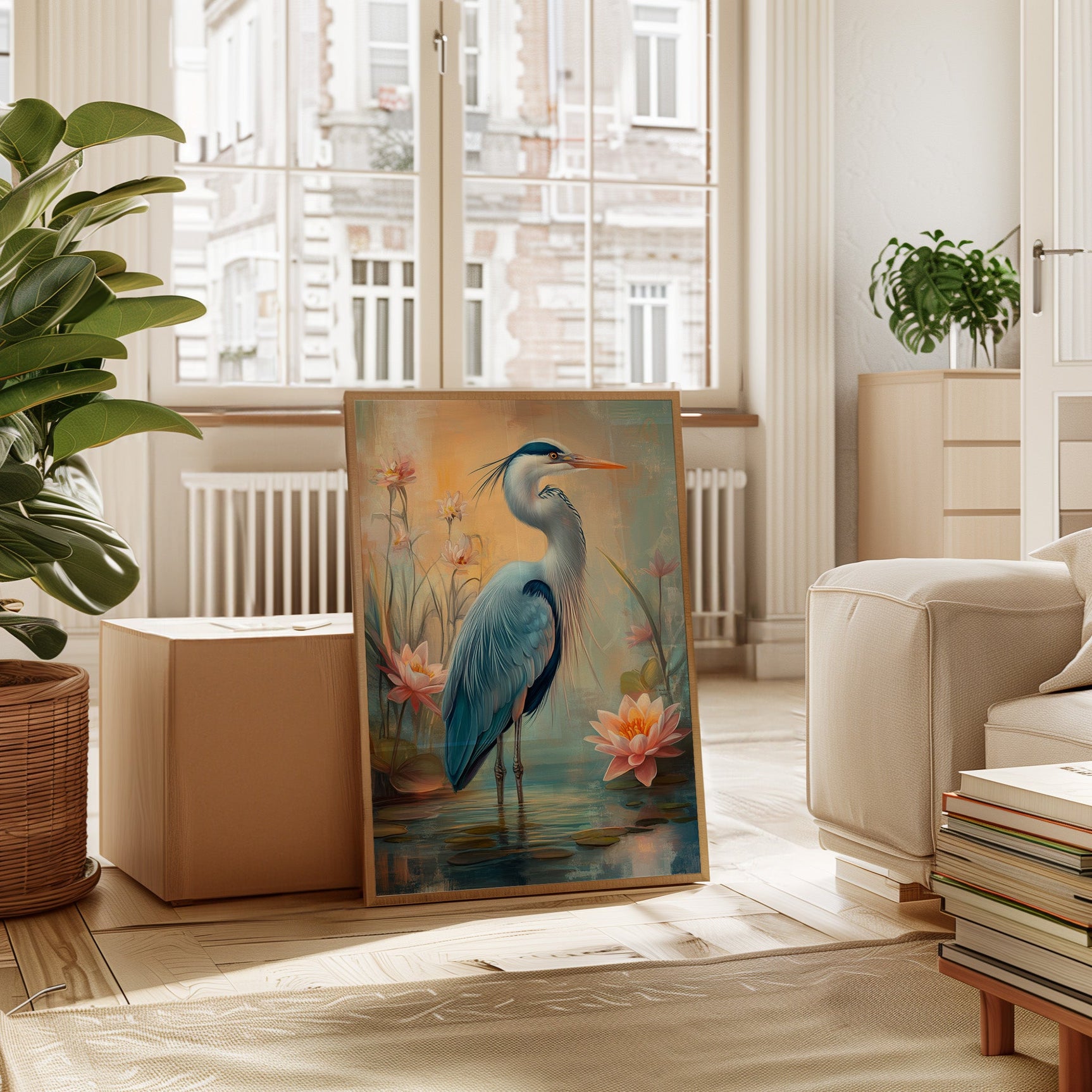 Heron Serenity in Azure