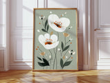 Tranquil Blossoms - Minimalist Floral Art
