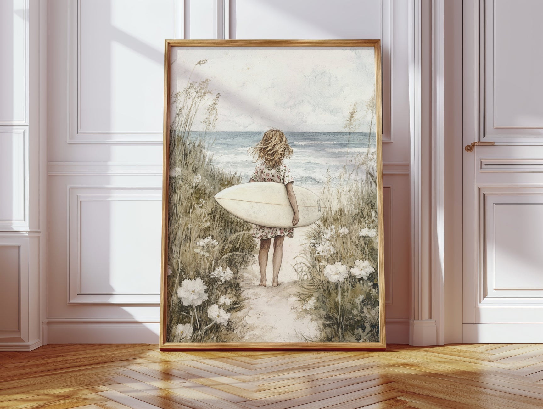 Seaside Surfer Girl