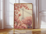 Petals Dance Beneath Parisian Skies